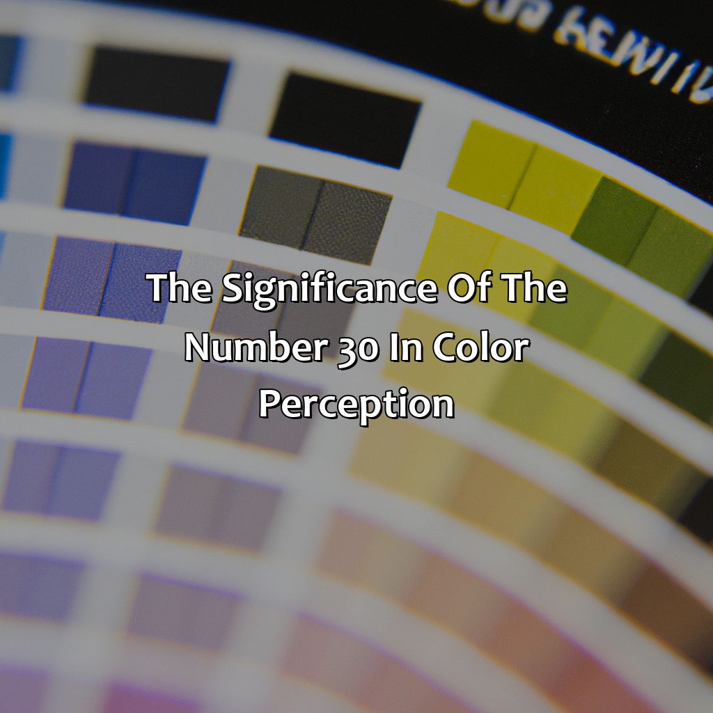 The Significance Of The Number 30 In Color Perception  - What Color Is 30, 