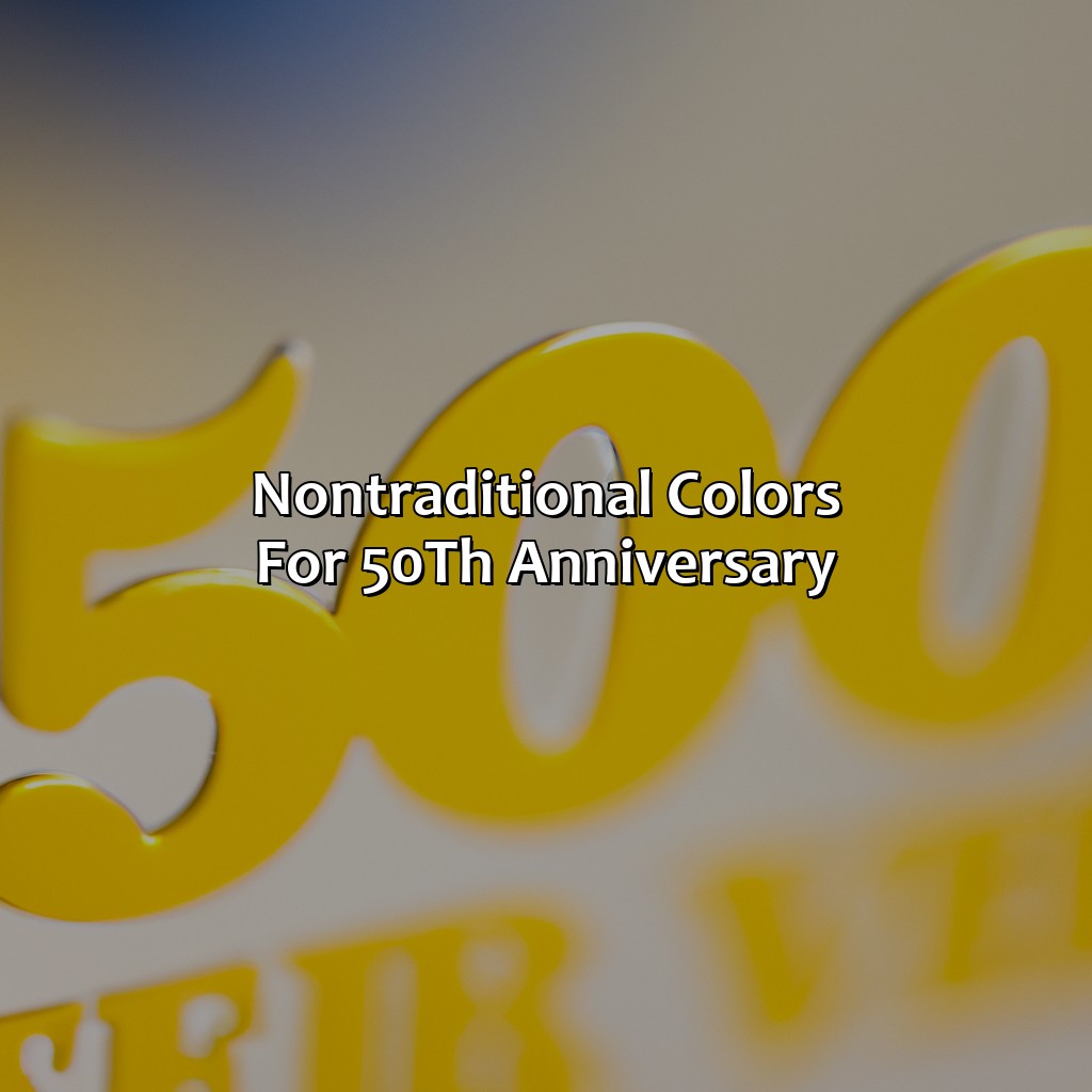 Non-Traditional Colors For 50Th Anniversary  - What Color Is 50Th Anniversary, 