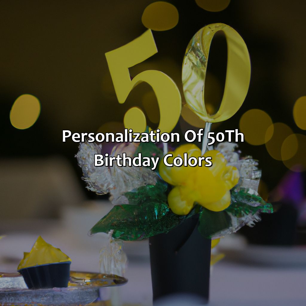 Personalization Of 50Th Birthday Colors  - What Color Is 50Th Birthday, 