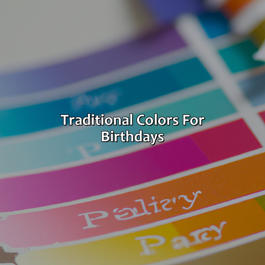 Traditional Colors For Birthdays  - What Color Is 50Th Birthday, 