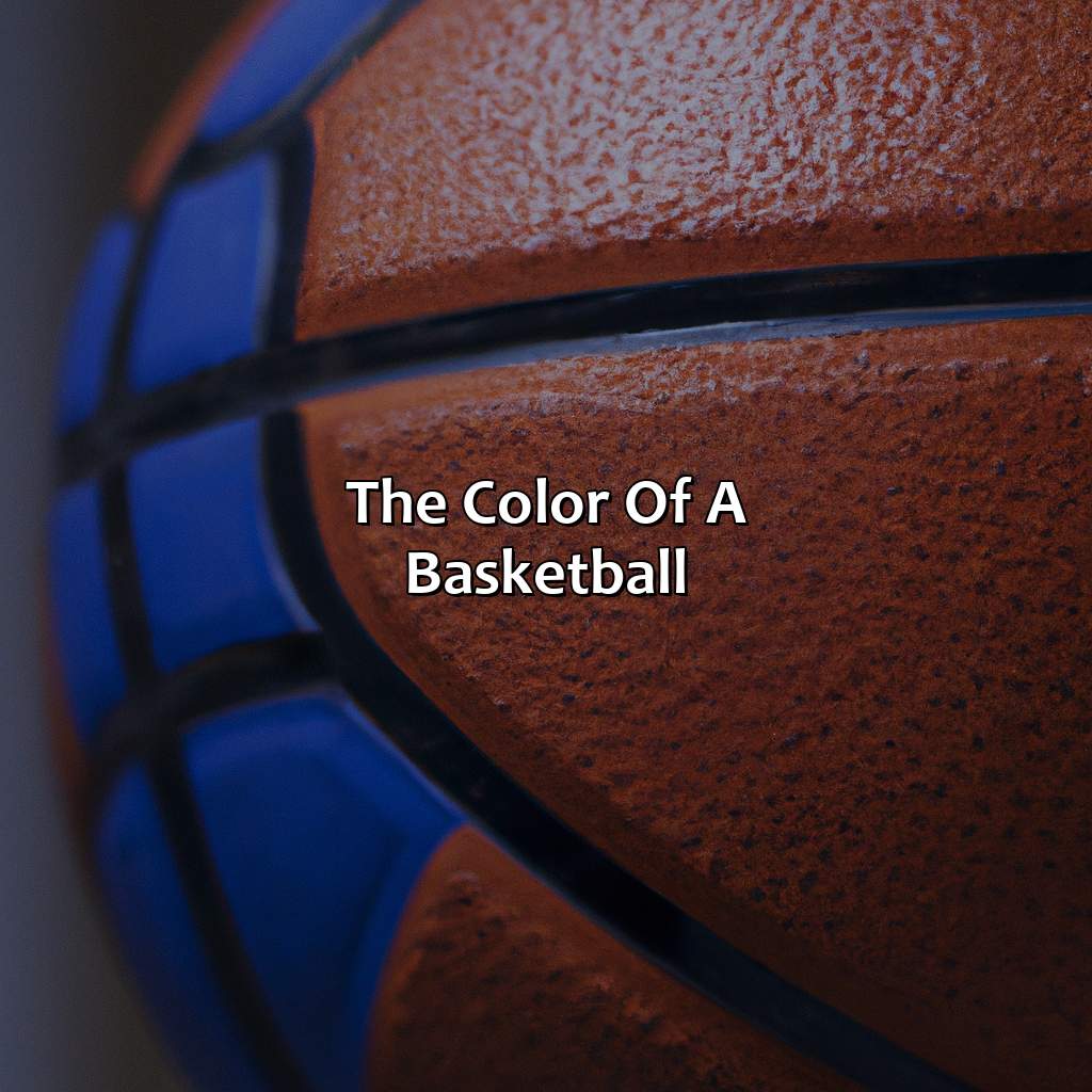 The Color Of A Basketball  - What Color Is A Basketball, 