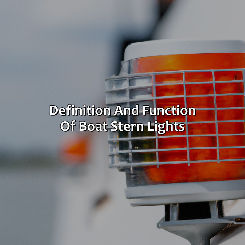 Definition And Function Of Boat Stern Lights  - What Color Is A Boat Stern Light, 