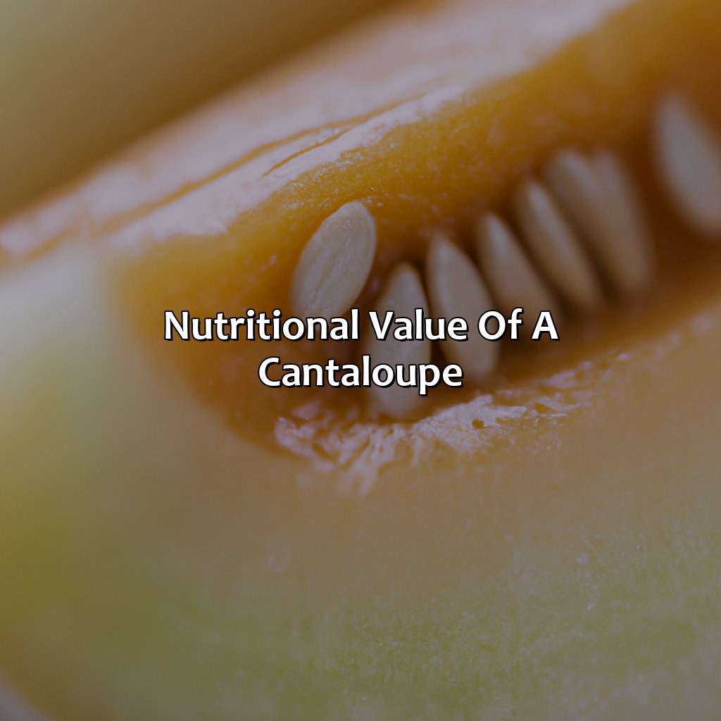 Nutritional Value Of A Cantaloupe  - What Color Is A Cantaloupe, 