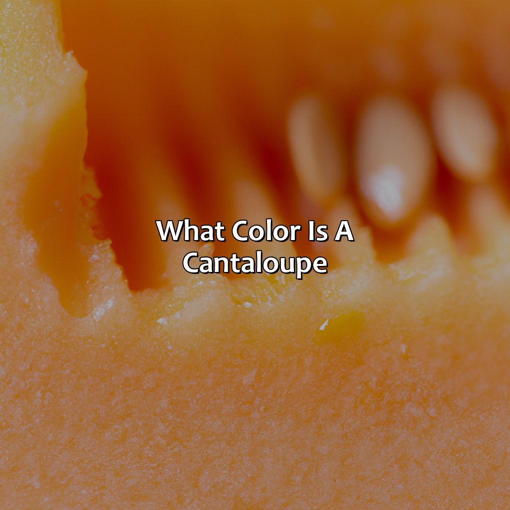 What Color Is A Cantaloupe - colorscombo.com