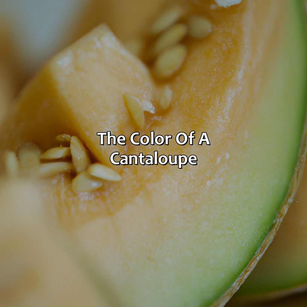 The Color Of A Cantaloupe  - What Color Is A Cantaloupe, 
