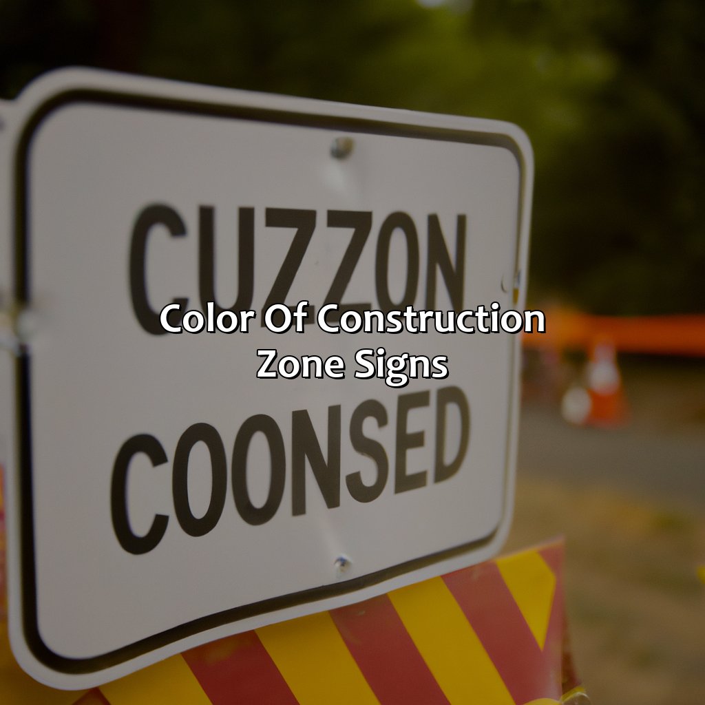 Color Of Construction Zone Signs  - What Color Is A Construction Zone Sign, 