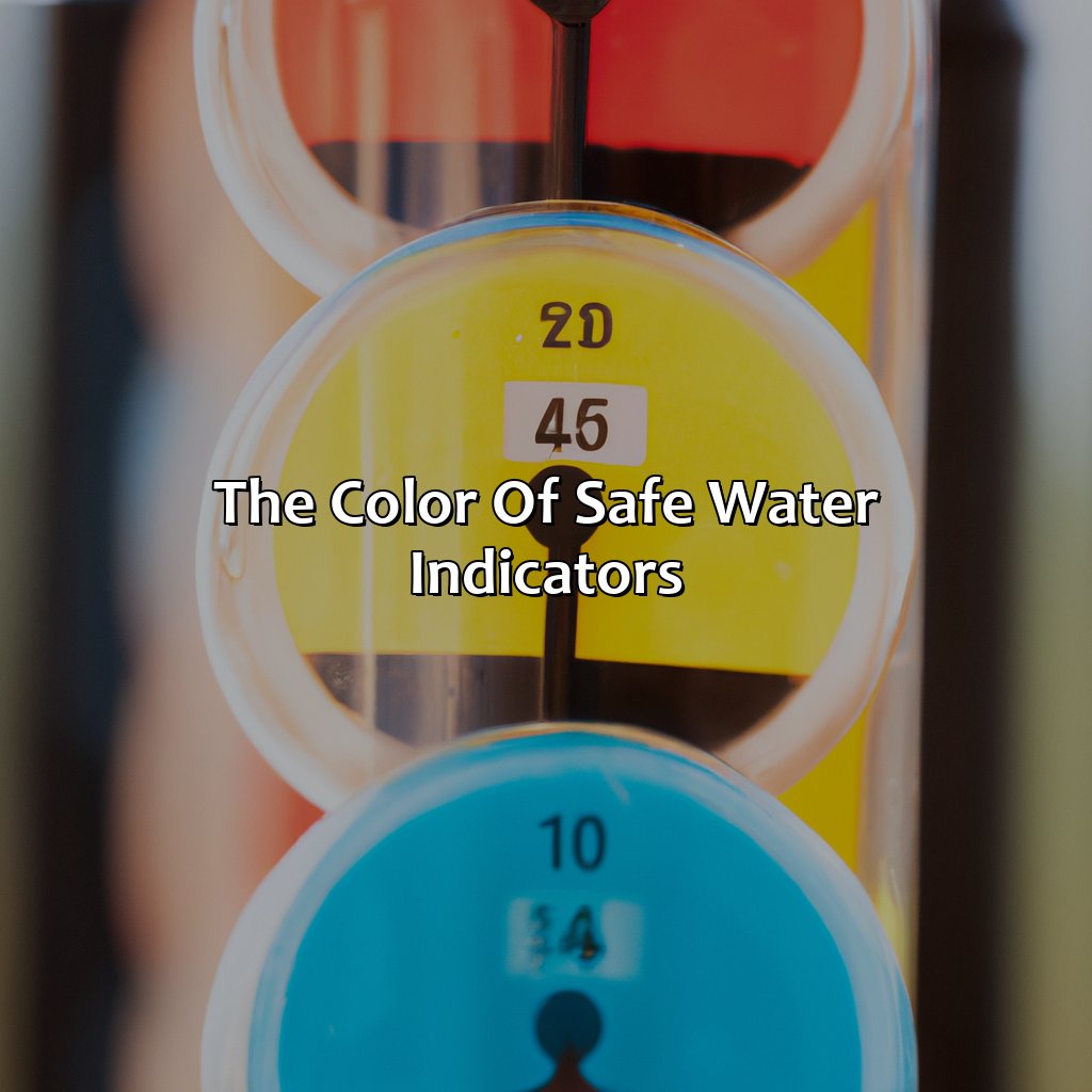 The Color Of Safe Water Indicators  - What Color Is A Marker That Indicates Safe Water, 