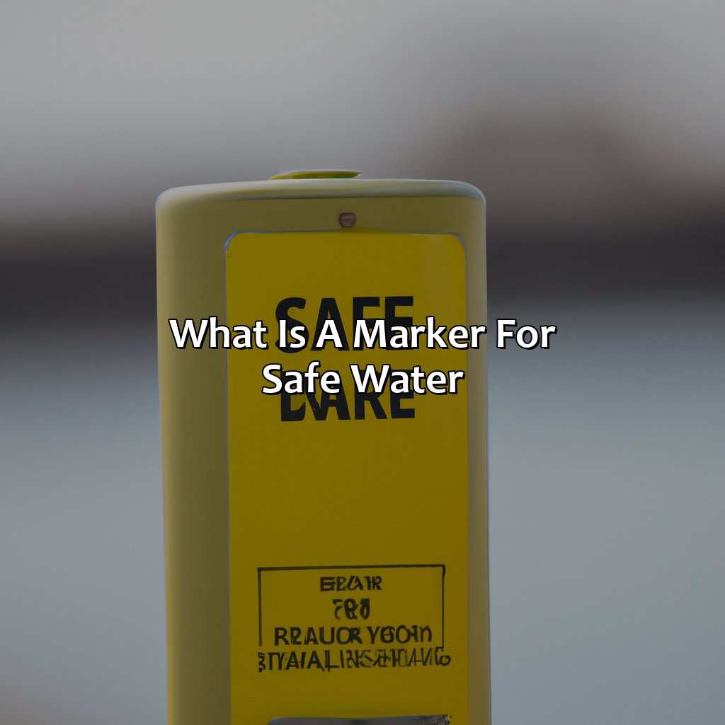 What Is A Marker For Safe Water?  - What Color Is A Marker That Indicates Safe Water On All Sides?, 