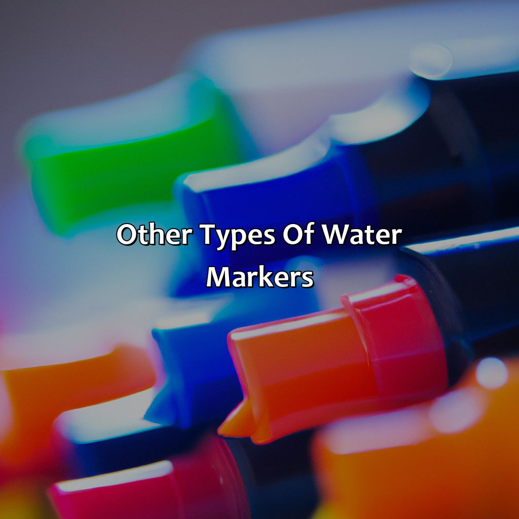Other Types Of Water Markers  - What Color Is A Marker That Indicates Safe Water On All Sides, 