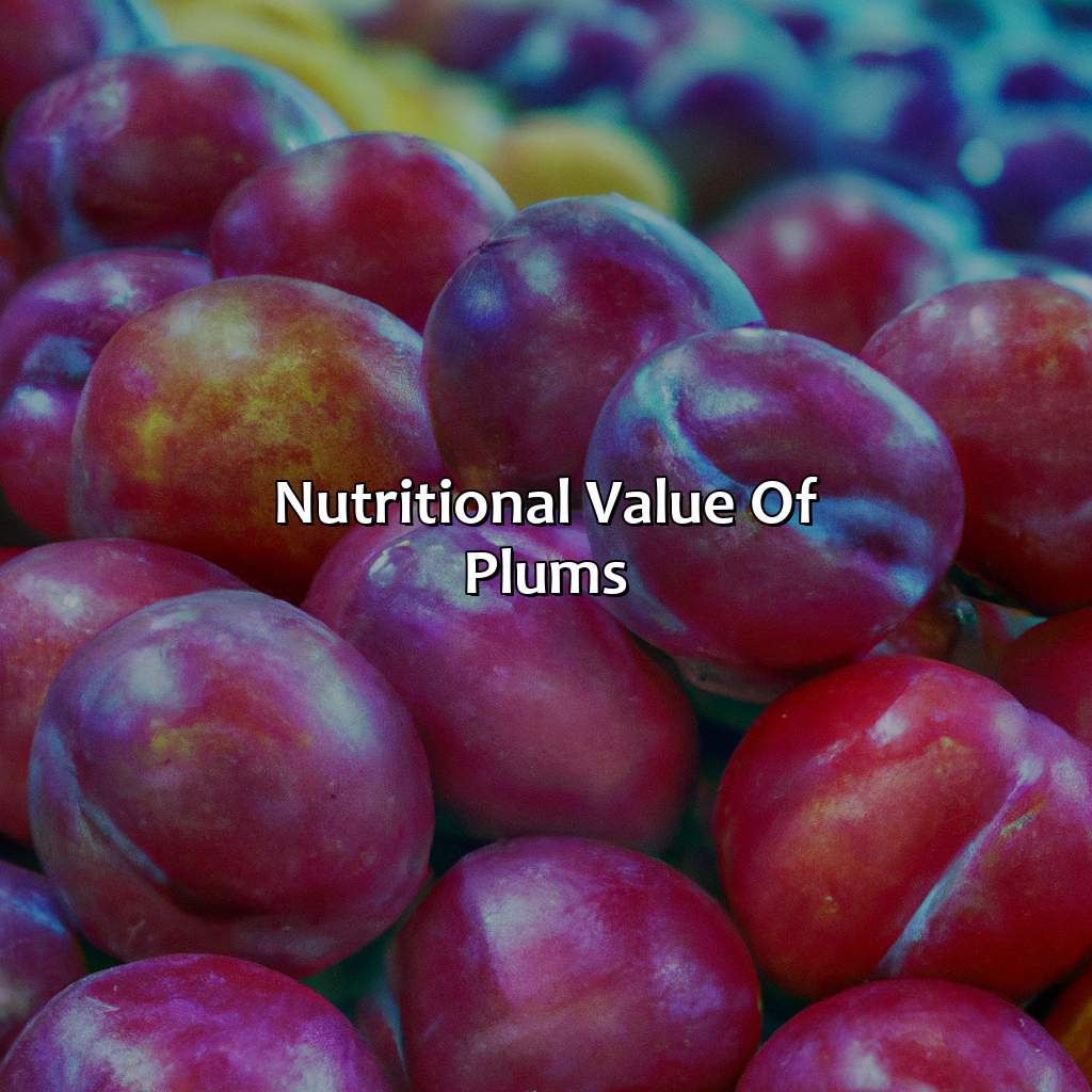 Nutritional Value Of Plums  - What Color Is A Plum, 