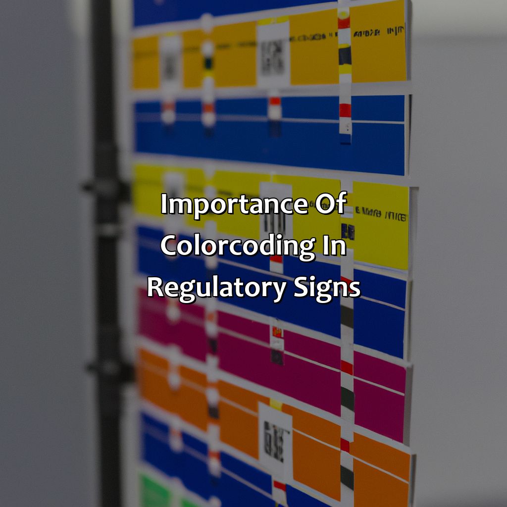 Importance Of Color-Coding In Regulatory Signs  - What Color Is A Regulatory Sign, 