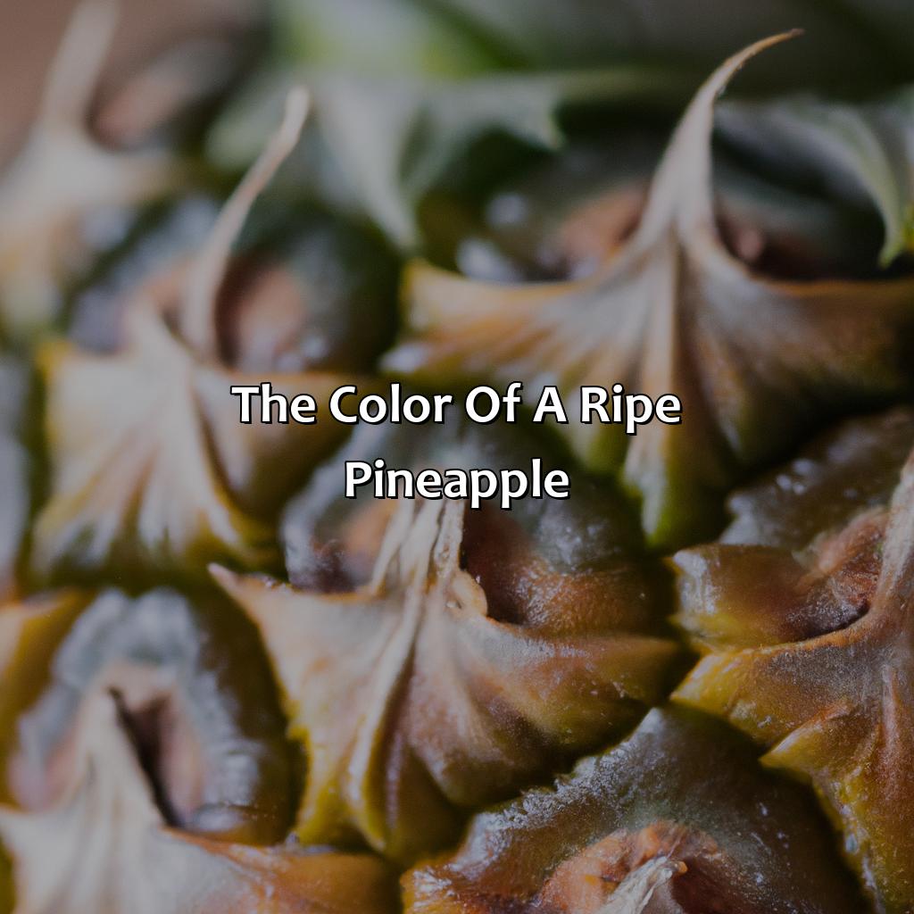 The Color Of A Ripe Pineapple  - What Color Is A Ripe Pineapple, 