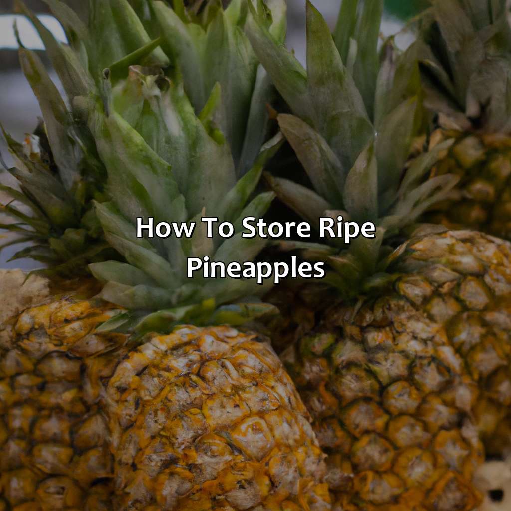 How To Store Ripe Pineapples  - What Color Is A Ripe Pineapple, 