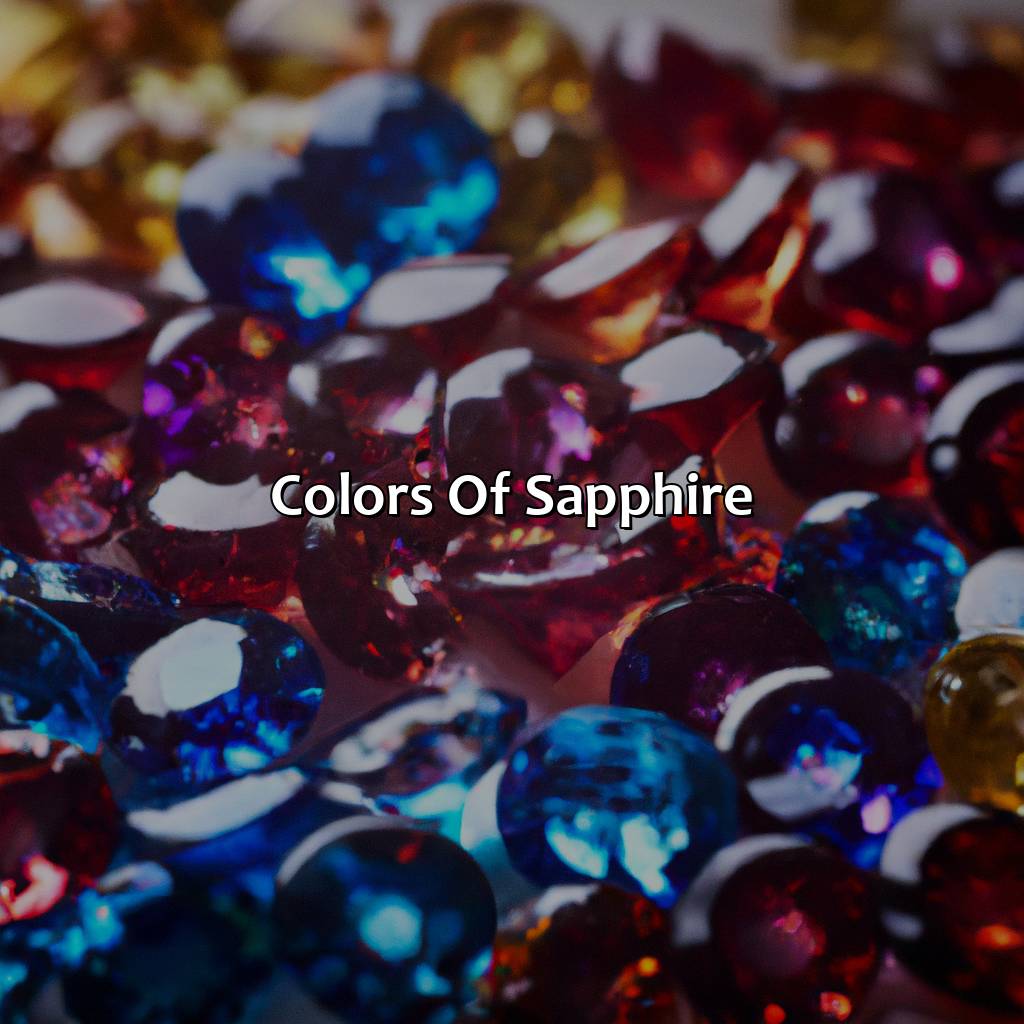 Colors Of Sapphire  - What Color Is A Sapphire, 