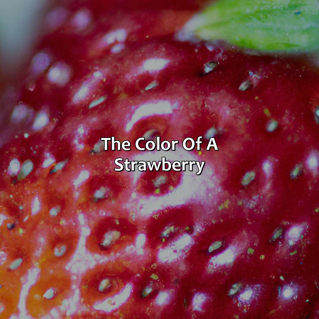 The Color Of A Strawberry  - What Color Is A Strawberry, 