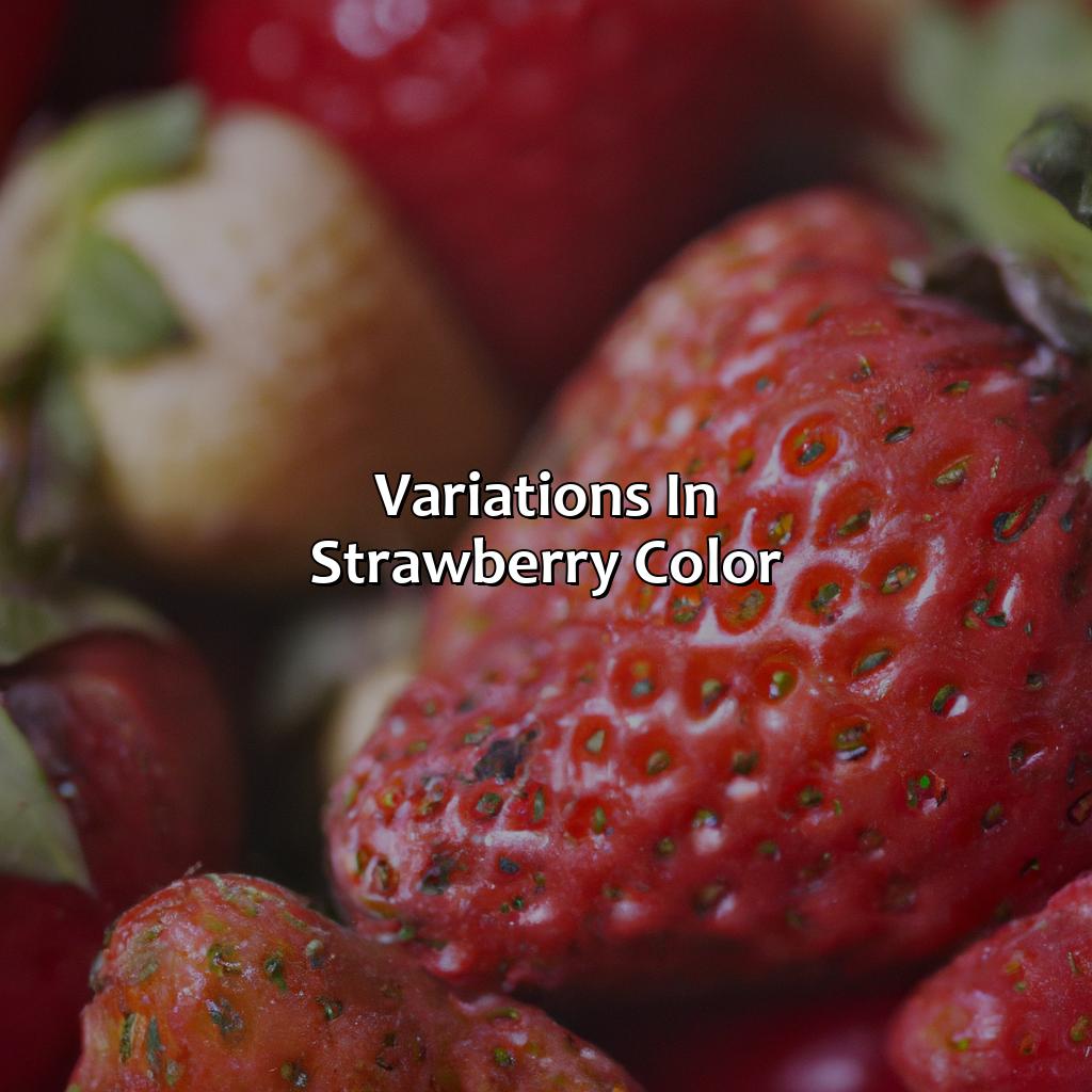 Variations In Strawberry Color  - What Color Is A Strawberry, 