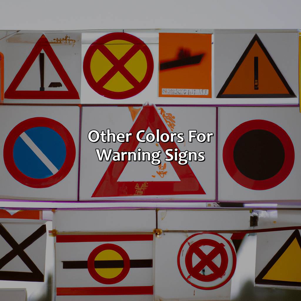 Other Colors For Warning Signs  - What Color Is A Warning Sign, 