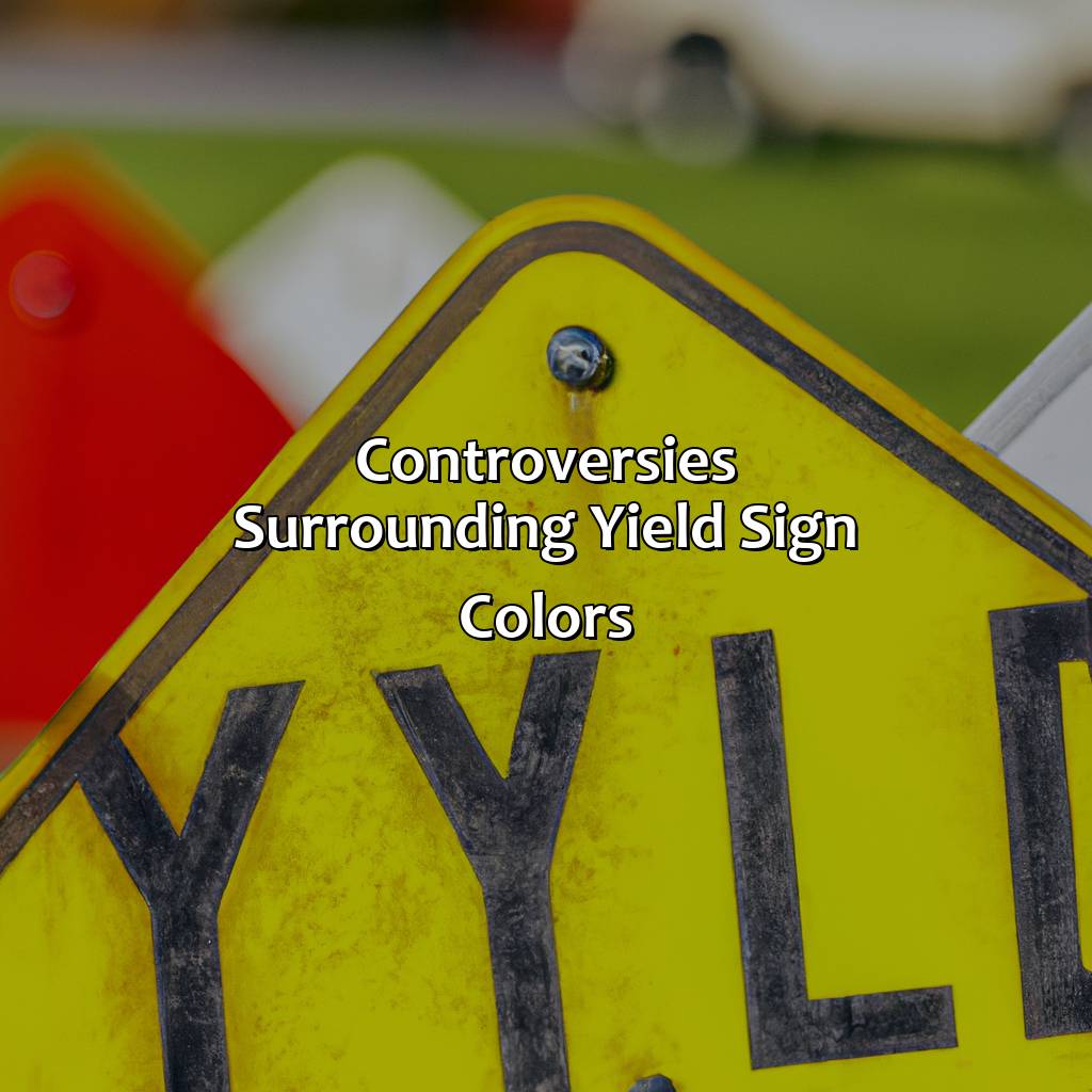 Controversies Surrounding Yield Sign Colors  - What Color Is A Yield Sign, 