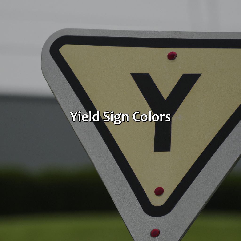 Yield Sign Colors  - What Color Is A Yield Sign, 