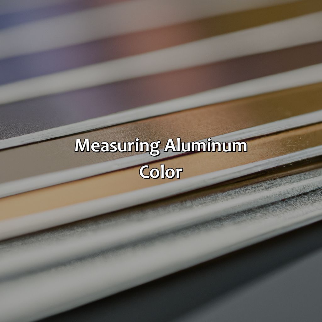 Measuring Aluminum Color  - What Color Is Aluminum, 