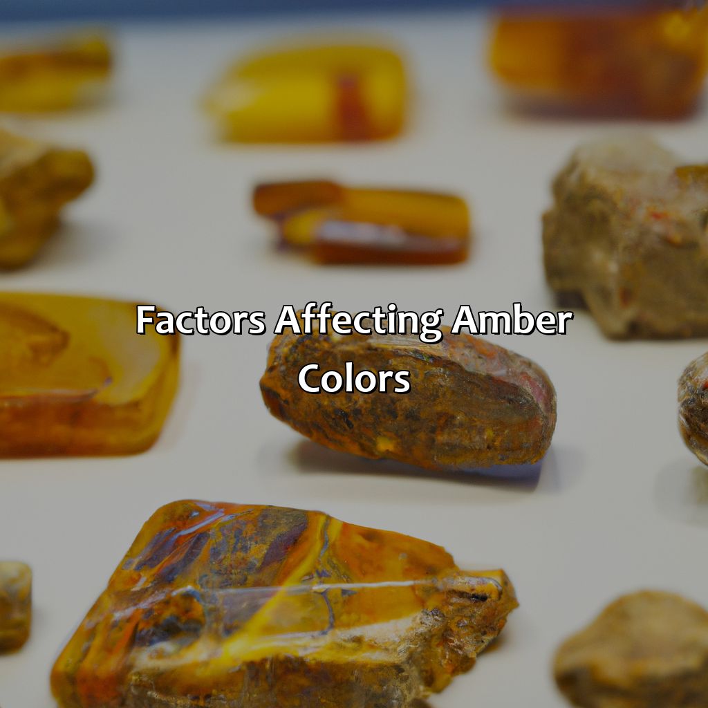 Factors Affecting Amber Colors  - What Color Is Amber, 