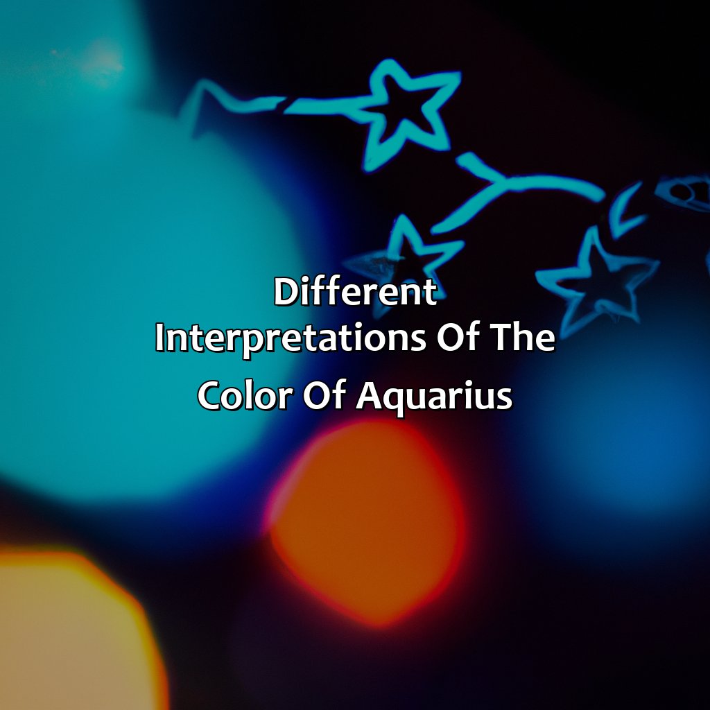 Different Interpretations Of The Color Of Aquarius  - What Color Is Aquarius, 