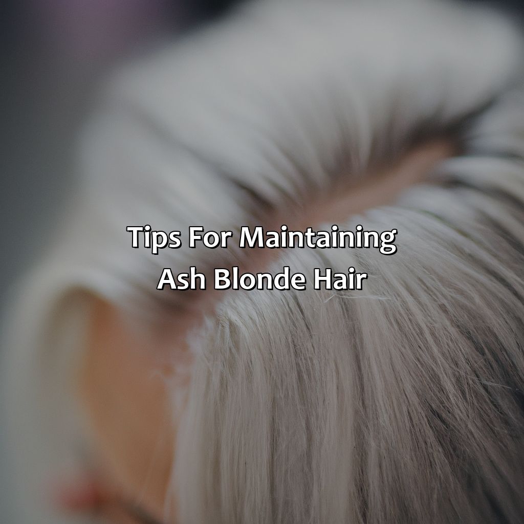 Tips For Maintaining Ash Blonde Hair  - What Color Is Ash Blonde, 