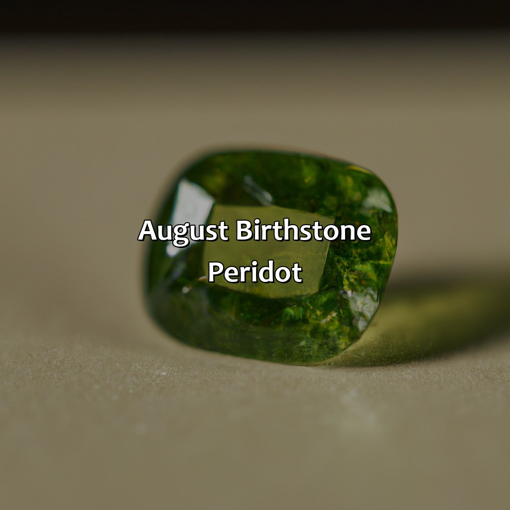 August Birthstone: Peridot  - What Color Is August Birthstone, 
