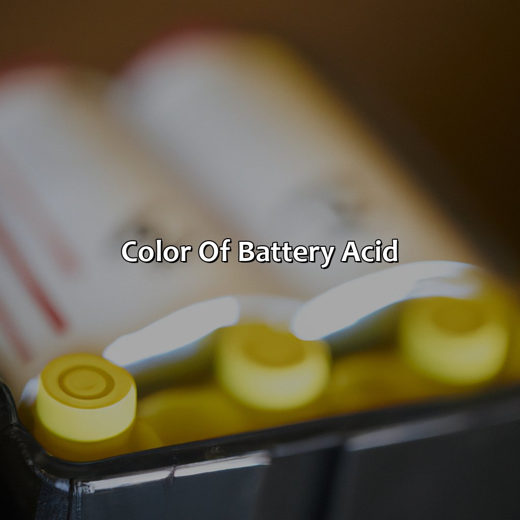Color Of Battery Acid  - What Color Is Battery Acid, 