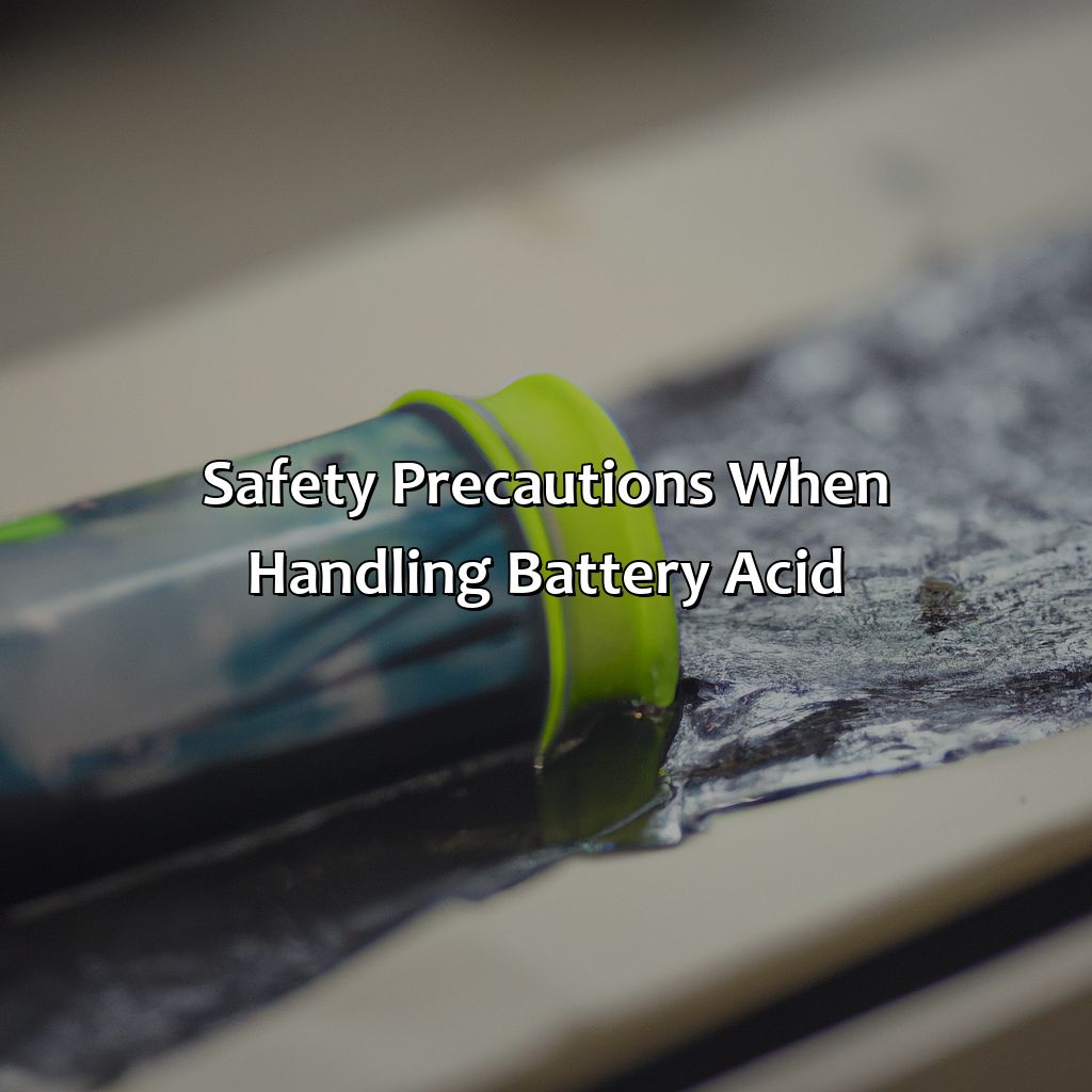 Safety Precautions When Handling Battery Acid  - What Color Is Battery Acid, 