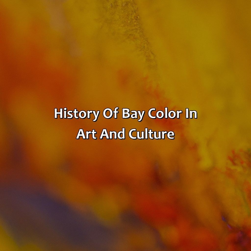 History Of Bay Color In Art And Culture  - What Color Is Bay, 