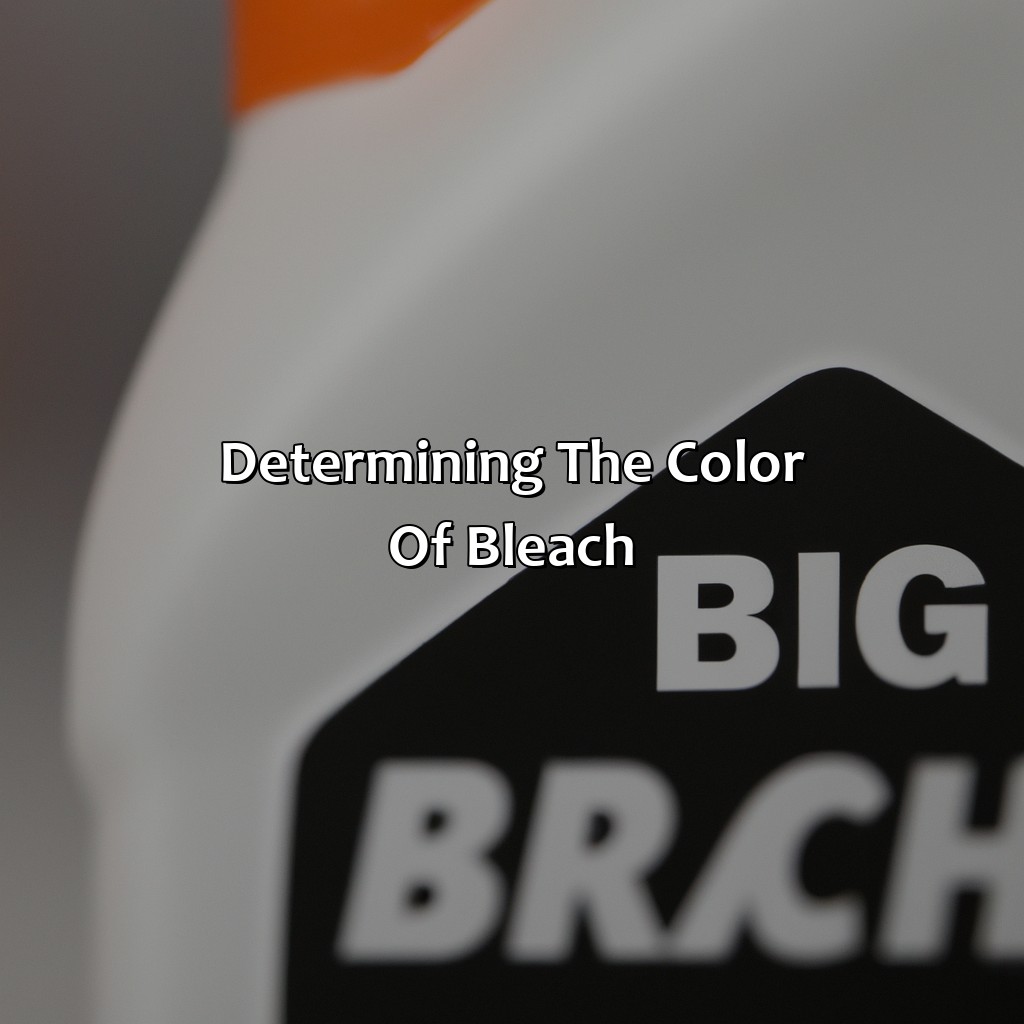 Determining The Color Of Bleach  - What Color Is Bleach, 