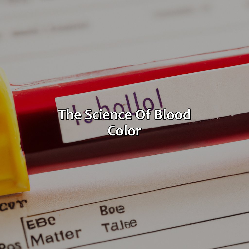 The Science Of Blood Color  - What Color Is Blood, 
