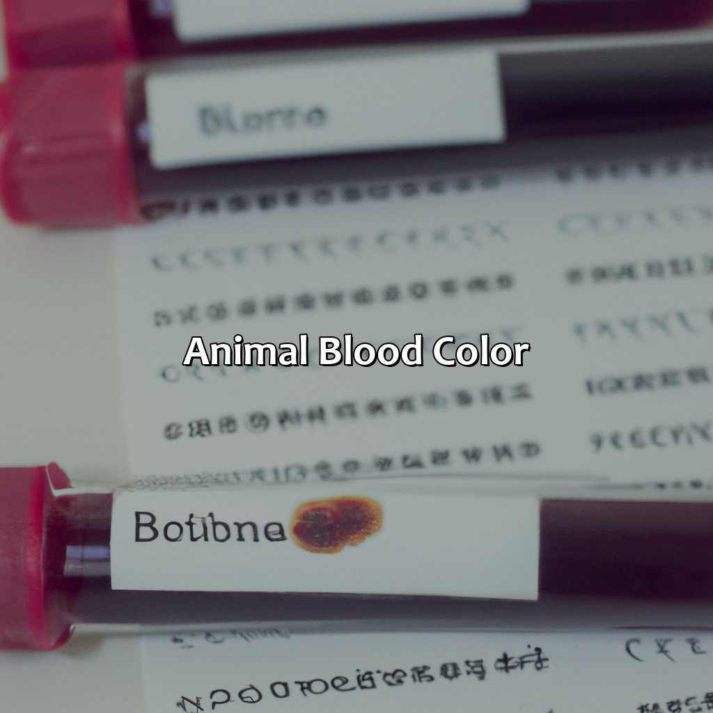 Animal Blood Color  - What Color Is Blood, 