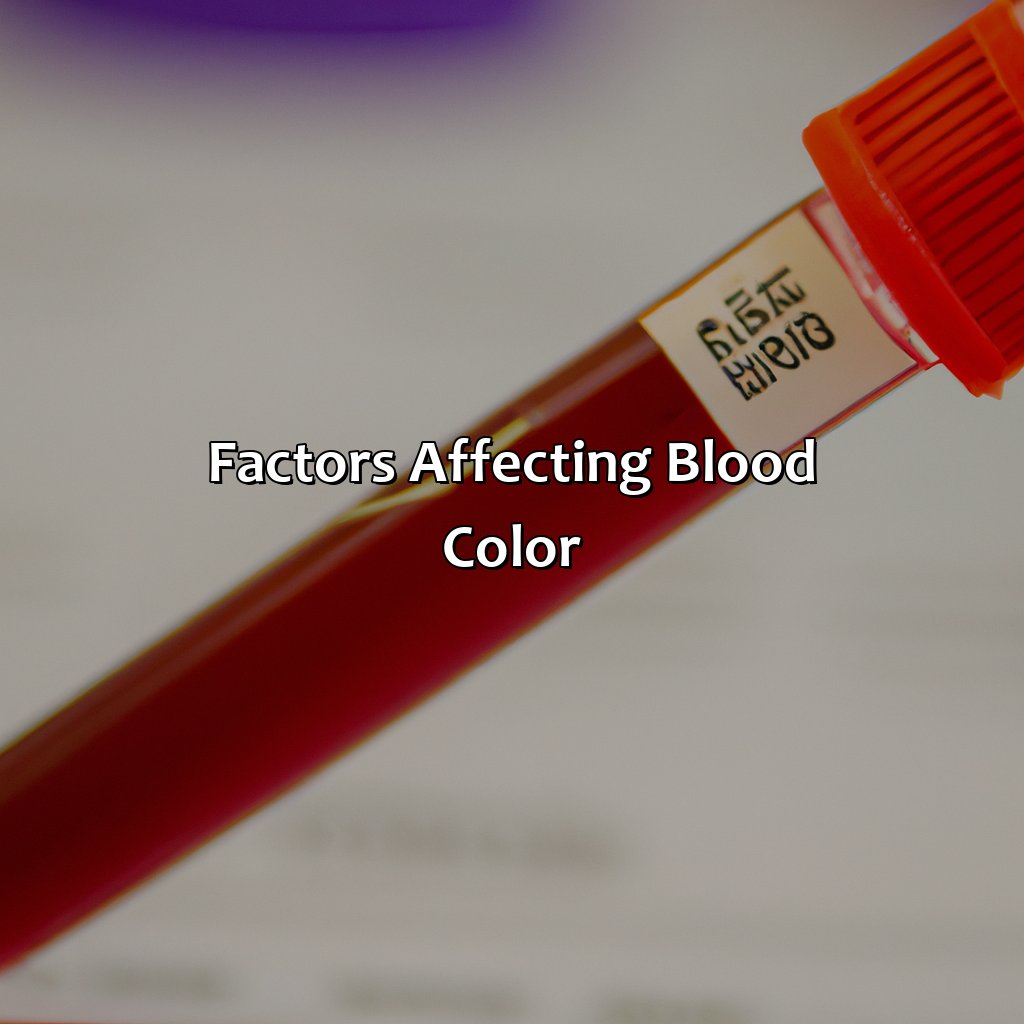 Factors Affecting Blood Color  - What Color Is Blood Inside Your Body, 