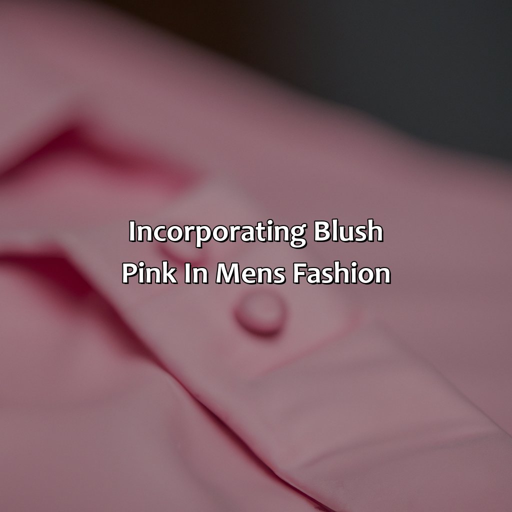 Incorporating Blush Pink In Men
