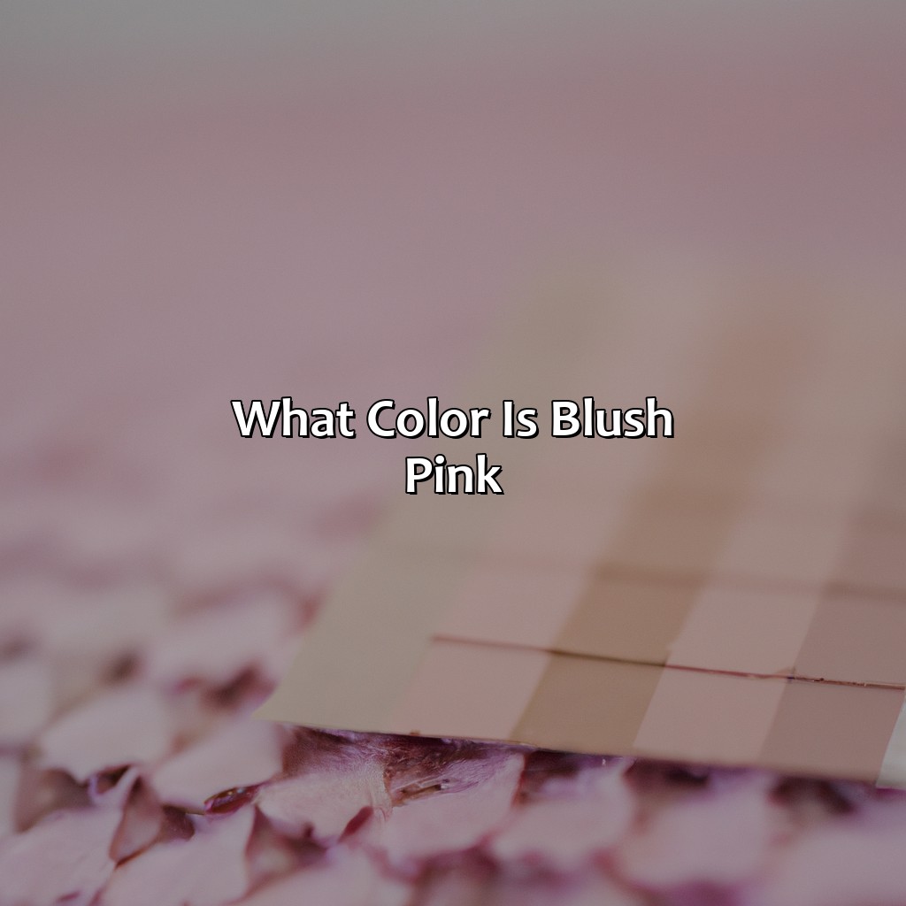 What Color Is Blush Pink - colorscombo.com