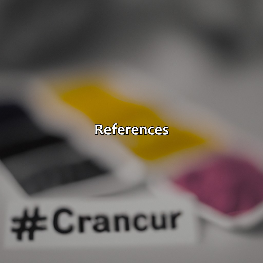 References  - What Color Is Brain Cancer, 