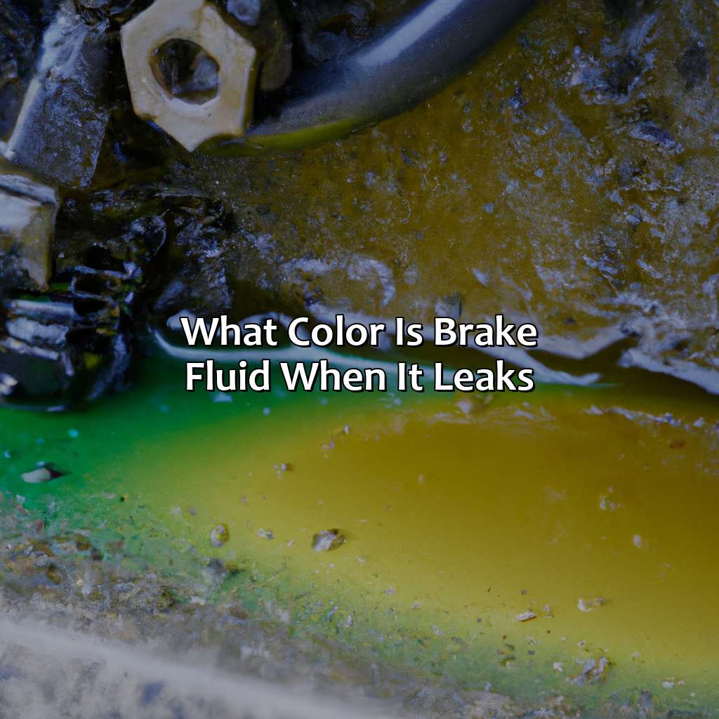 What Color Is Brake Fluid When It Leaks?  - What Color Is Brake Fluid When It Leaks, 