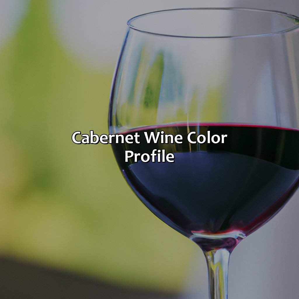 Cabernet Wine Color Profile  - What Color Is Cabernet, 