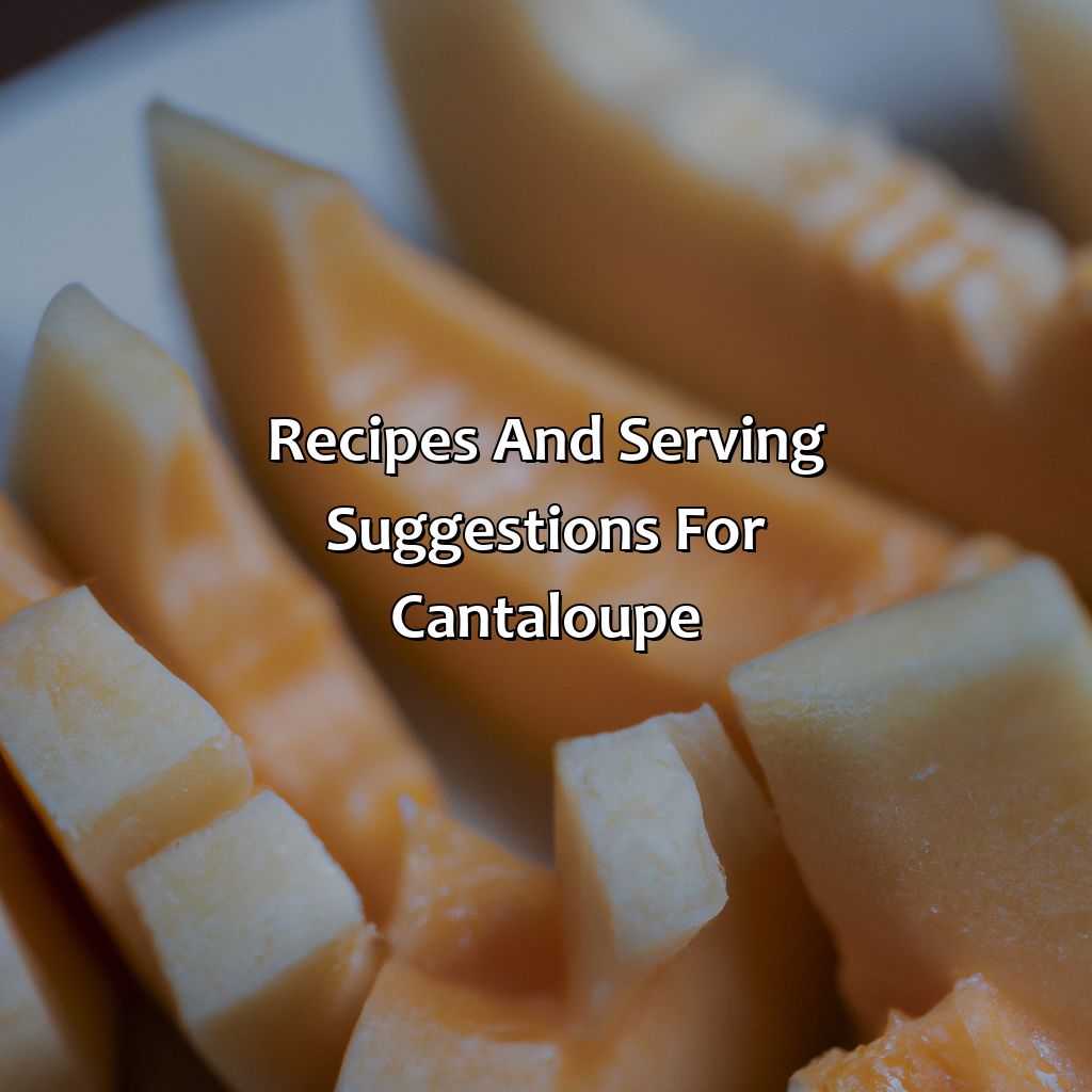Recipes And Serving Suggestions For Cantaloupe  - What Color Is Cantaloupe, 