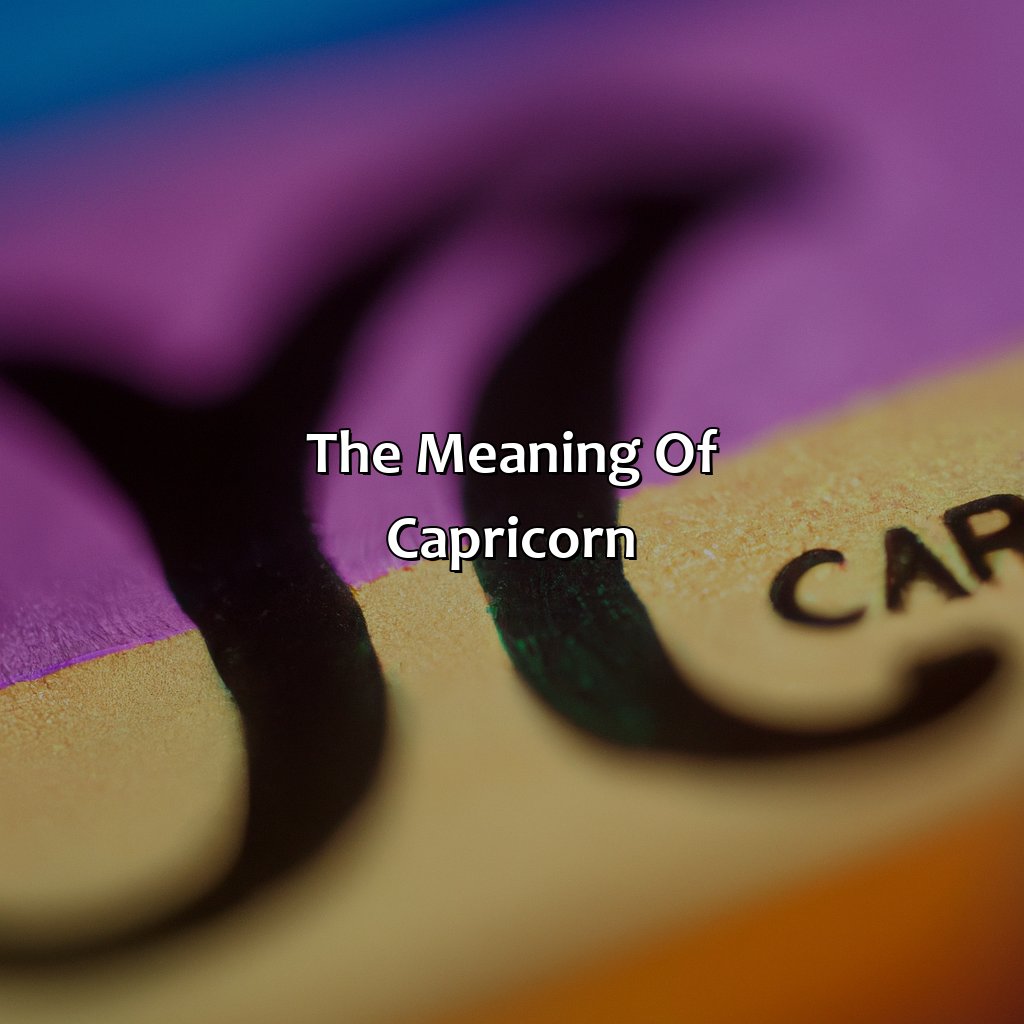 The Meaning Of Capricorn  - What Color Is Capricorn, 
