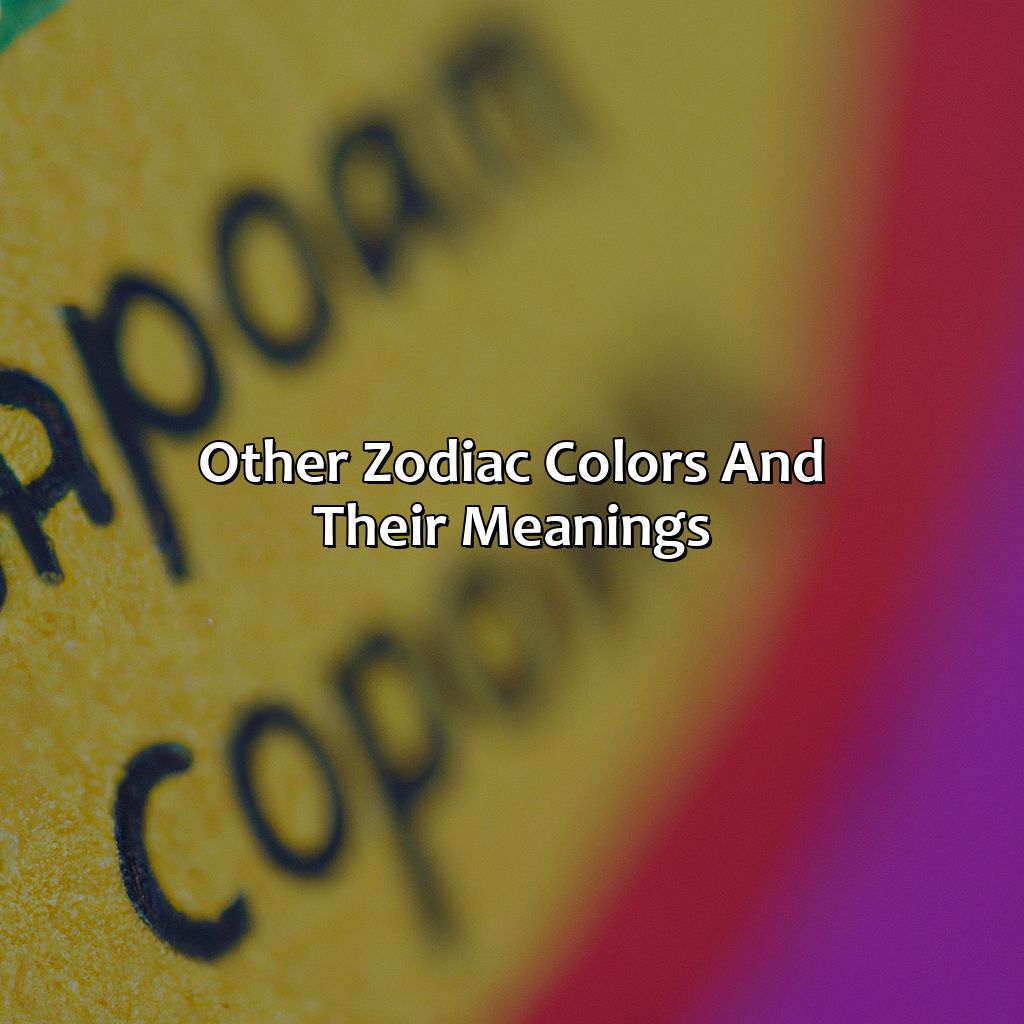 Other Zodiac Colors And Their Meanings  - What Color Is Capricorn, 