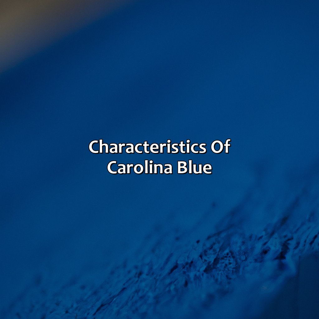 Characteristics Of Carolina Blue  - What Color Is Carolina Blue, 