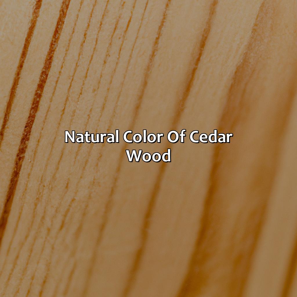 Natural Color Of Cedar Wood  - What Color Is Cedar Wood, 
