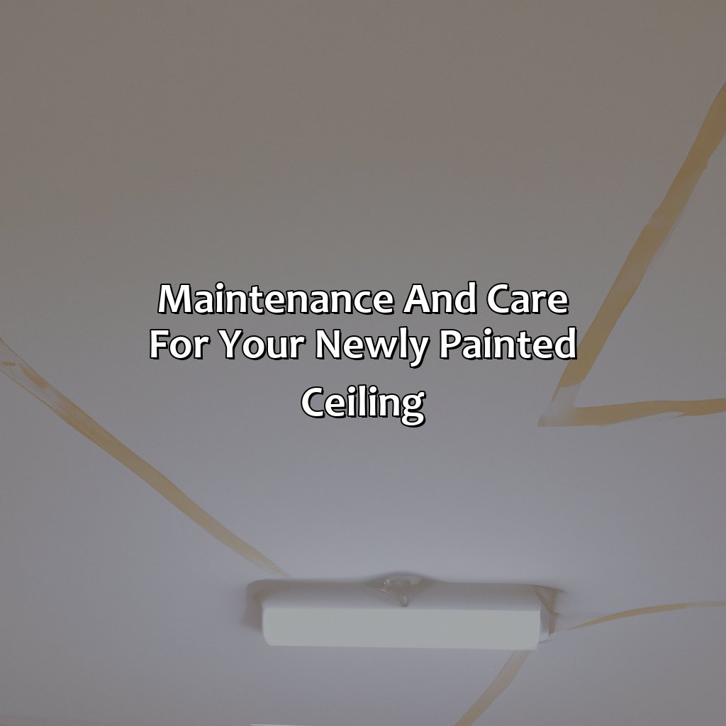 Maintenance And Care For Your Newly Painted Ceiling  - What Color Is Ceiling Paint, 