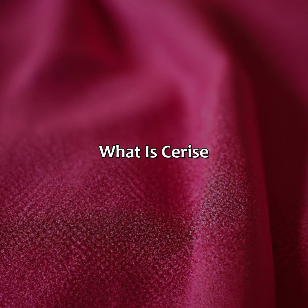 What Is Cerise?  - What Color Is Cerise, 