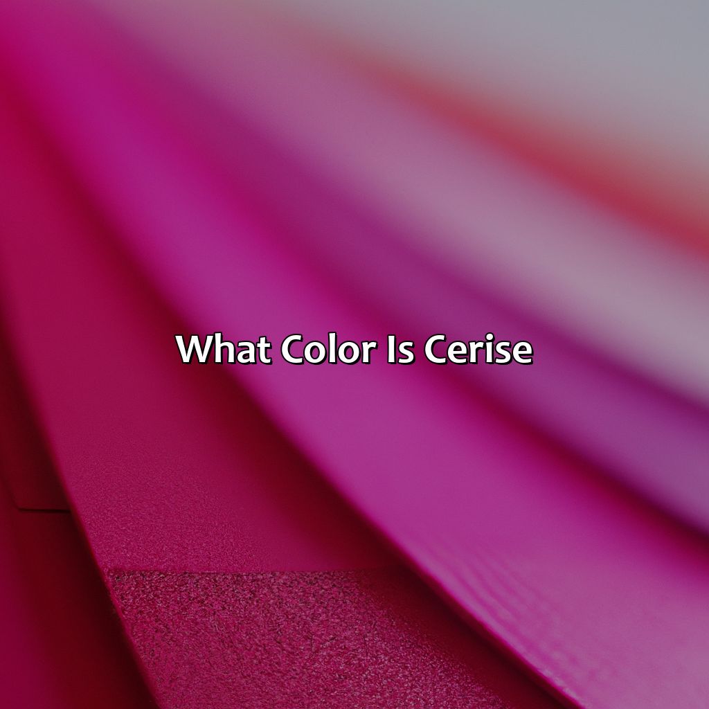 What Color Is Cerise - colorscombo.com
