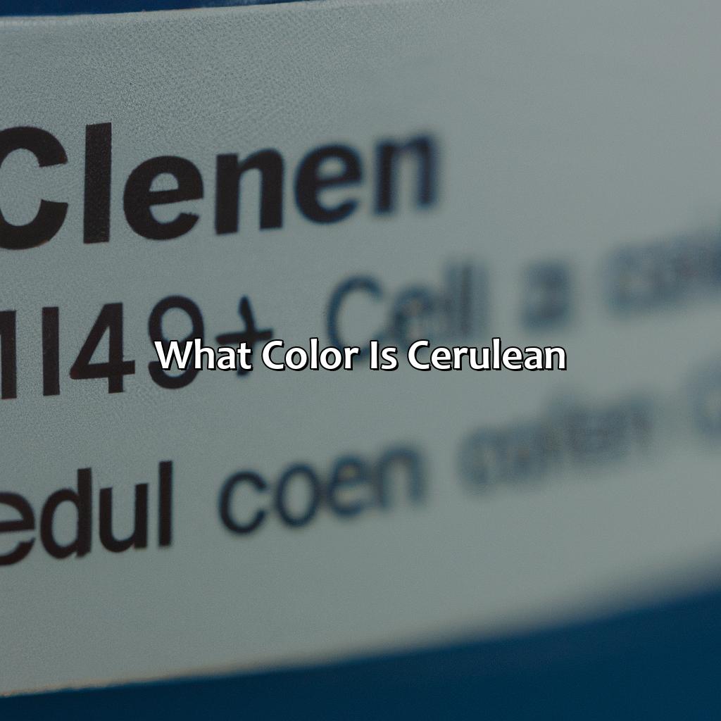 What Color Is Cerulean - colorscombo.com