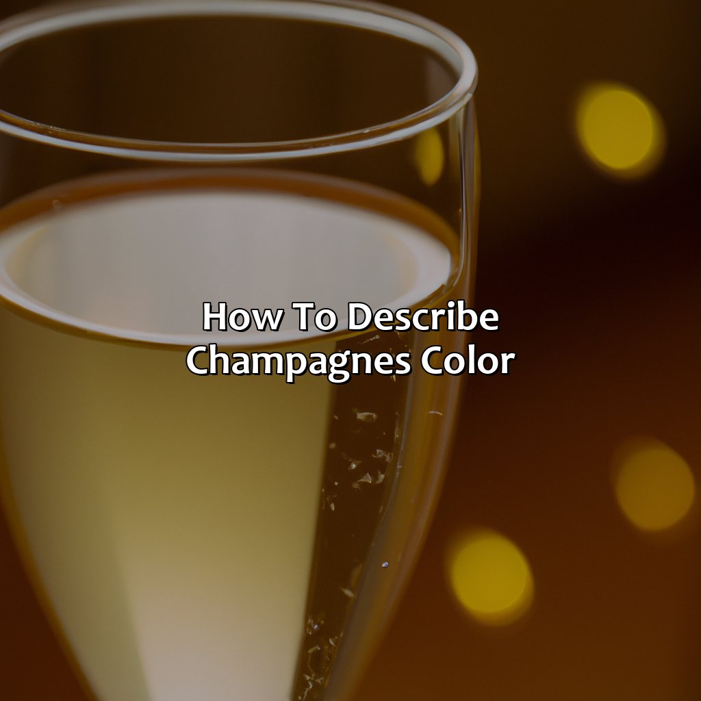 How To Describe Champagne’S Color  - What Color Is Champagne, 